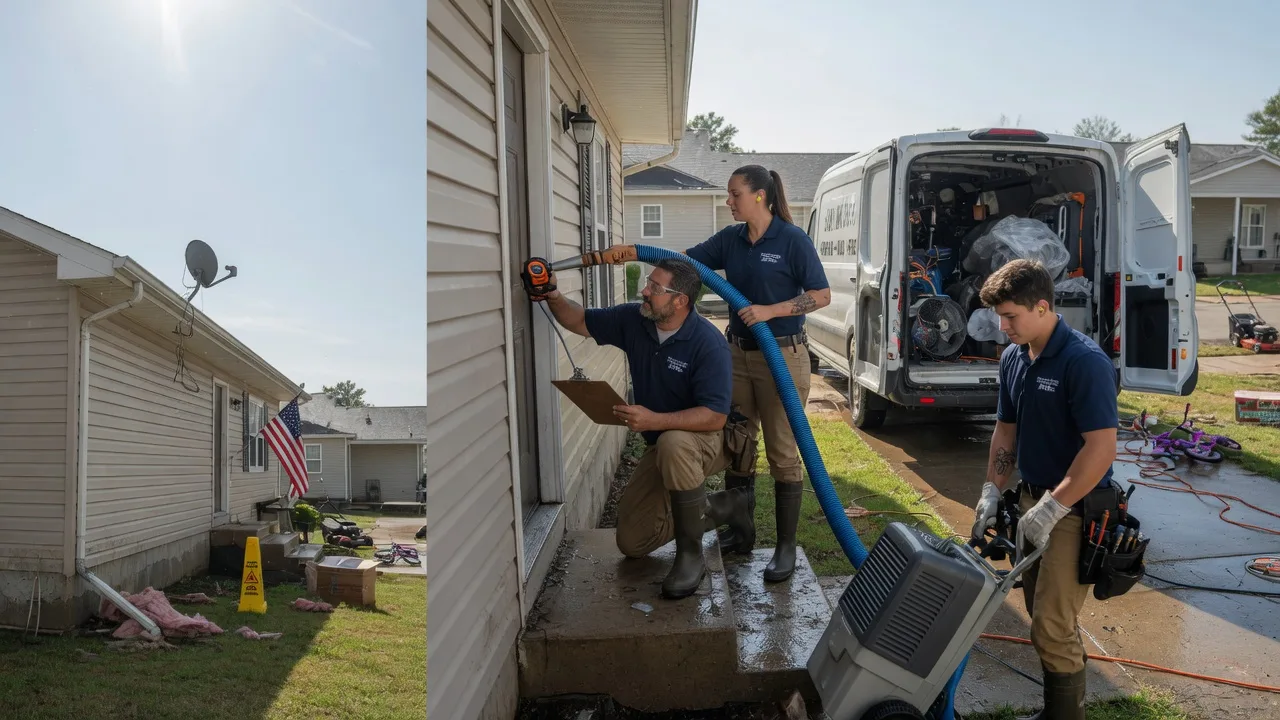 Ceiling Water Damage Restoration in Vandalia, OH near me